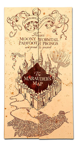 Mapa Del Merodeador De Harry Potter 