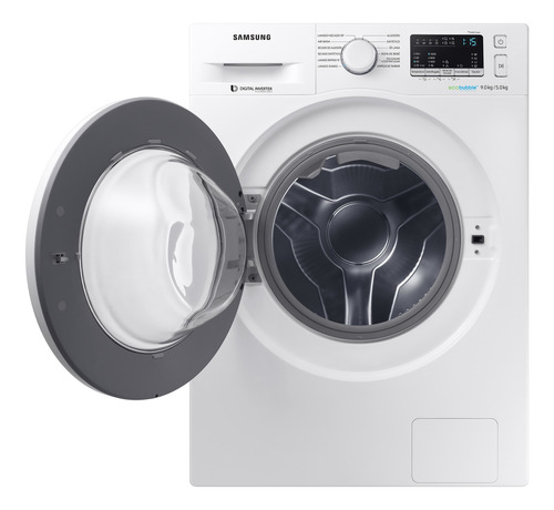 Lavasecarropas automático Samsung WD90M4453 blanco 9kg 220V