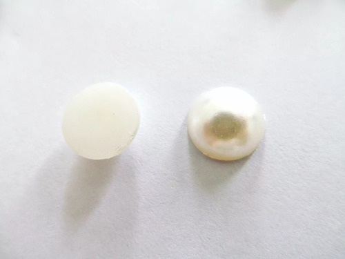 200 Medias Perlas Natural 12mm Candybar Para Pegar