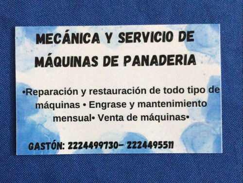Servicio De Mecánica D Máquinas De Panadería. Hornos Sobado.