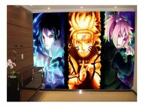 Papel De Parede Quarto Anime Naruto Personagem Kakashi 3m²