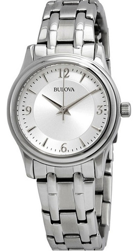 Reloj Bulova 96l005 Quartz Mujer Acero Full