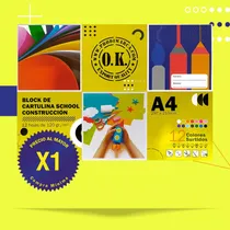 Comprar Block De Cartulina De Construcción-school Colores Surtidos 