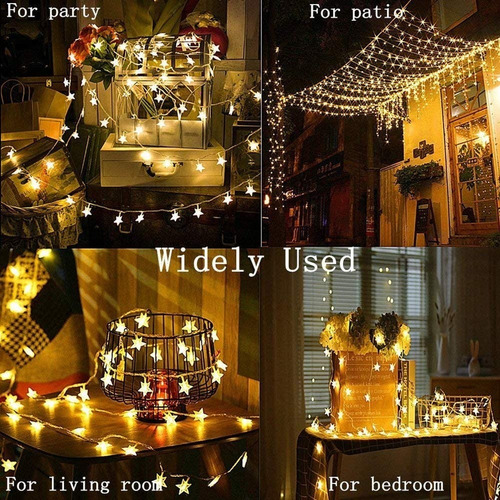 Tira Led Decorativas 6m 40led Luces De La Estrella Cuerda