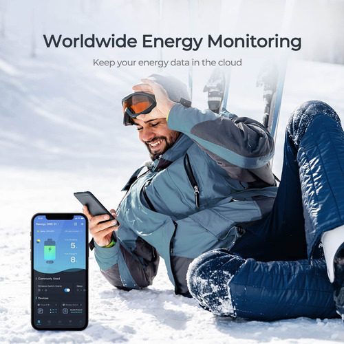 Panel De Monitoreo De Energía Todo En Uno Wi-fi, Negro