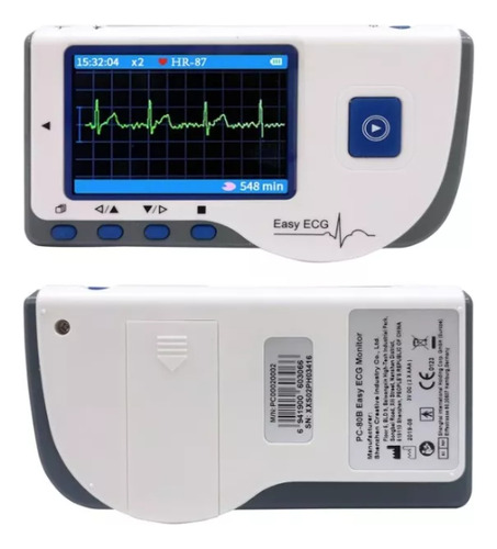 Monitor Ecg Electrocardiograma Digital Portatil Pantalla Lcd