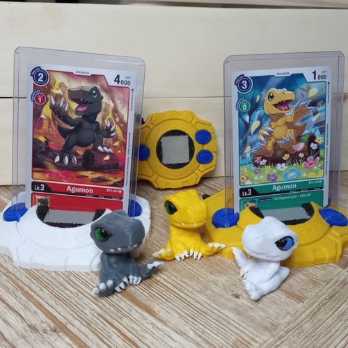 Black Agumon Figura Memory Marker Digimon Impresión 3d