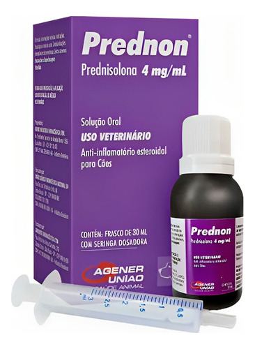 Anti-inflamatório Agener União Prednon 4ml Para Cães 30ml.