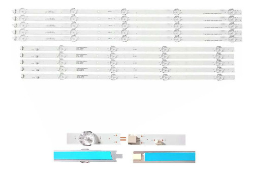 Dt Kit 5 Barras Led 55pug6654 55pug6654/78 Novo Em Alumínio