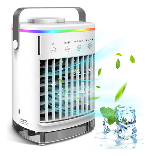 Mini Ventilador De Ar Condicionado Portátil Para Sala, Escri