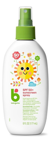 Protetor Solar Babyganics Spray Spf 50+ 177ml