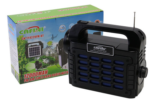 Kit Solar Con Parlante Lampara Y Linterna  Camping