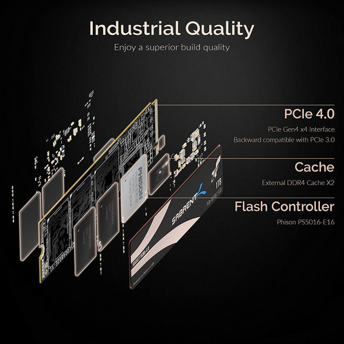 Imagen 9 de 10 de Sabrent Rocket Ssd 1tb M.2 Nvme 4.0 Pcie Gen 4 Super Precio!