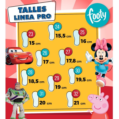 Imagen 6 de 8 de Zapatilla Con Luces Peppa Pig Frozen Paw O Cars Disney Footy