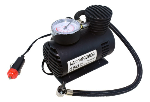 Imagen 2 de 5 de Compresor De Aire Mini Portatil Pelota Auto 12v 250 Psi 16l