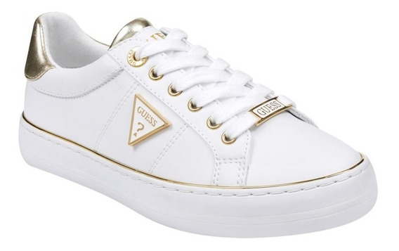 tenis guess mujer blancos con brillos