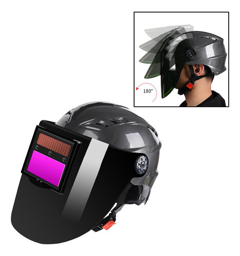 Casco De Soldadura Con Oscurecimiento Automático De