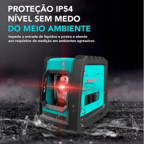 Construcción láser profesional de nivel 2 líneas Mileseey Red