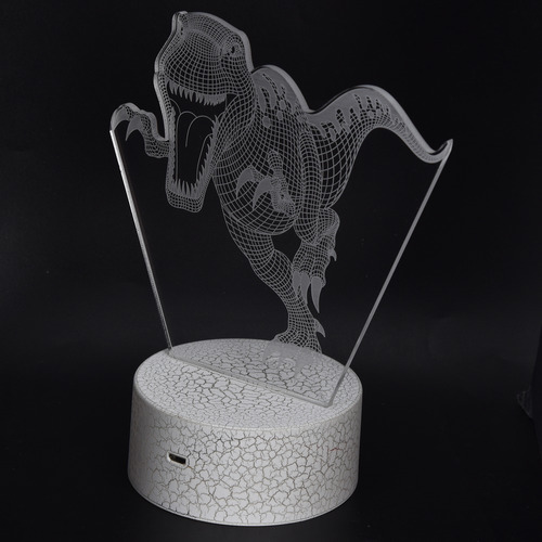 Led Con Efecto Visual 3d Dinosaur Night Para Habitación De N