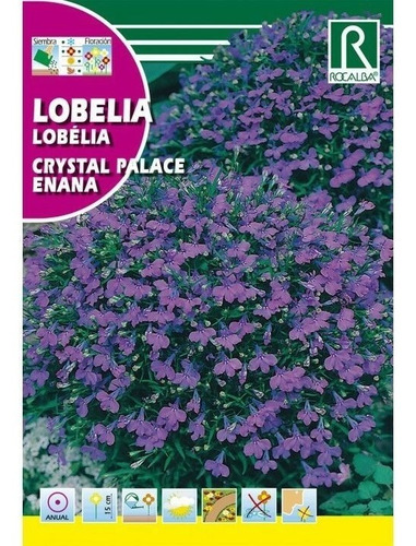 Semillas Lobelia Crystal Palace Enana Flores Floral Jardin 