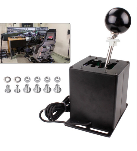 Para Logitec G29 Juego Carrera Simulación 6+r Pc Usb Shifter