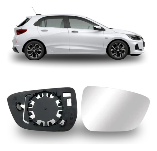 Lente Espelho Retrovisor Com Base Onix 2020 2021 2022 2023