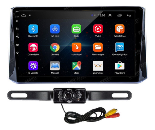 Autoestéreo Android Carplay Toyota Corolla 18-20 Y Camara