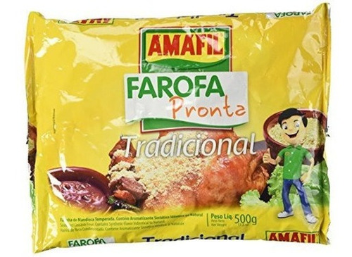 Harina De Yuca Sazonada - Farofa De Yuca Lista - Amafil -