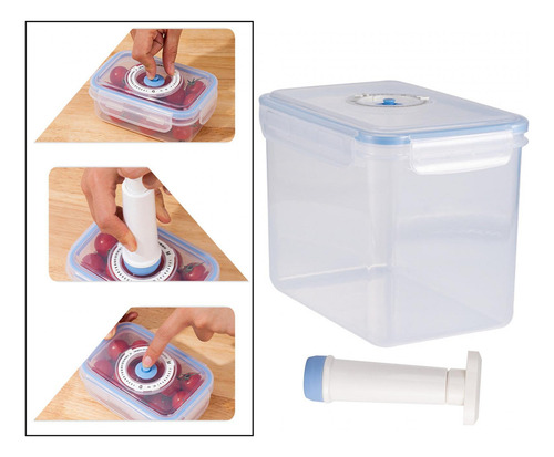 Contenedor De Vacío Frige Recipiente Sellado Al Vacío Para