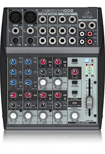 Behringer - Xenyx 1002 - Mezclador De Sonido, 10 Canales.