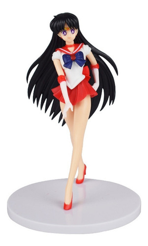 Sailor Moon Sailor Mars Figura De Coleccion Con Base