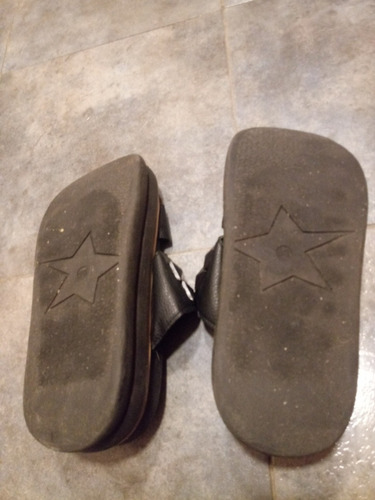 Sandalias Gomones Negras 39/40 Usadas