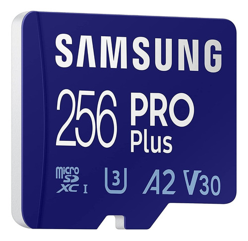 Memoria Micro Sd Xc 256gb Samsung Pro Plus 160mb/s 4k V30 A2