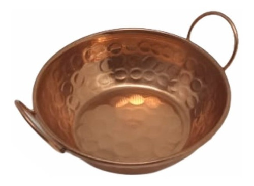 Imagem 4 de 6 de Conjunto Com 3 Tigelas Tacho De Cobre Com Alças