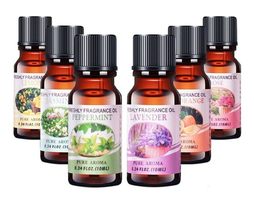 Esencias Aromaticas Aceites Para Humificador Difusor Set X6 