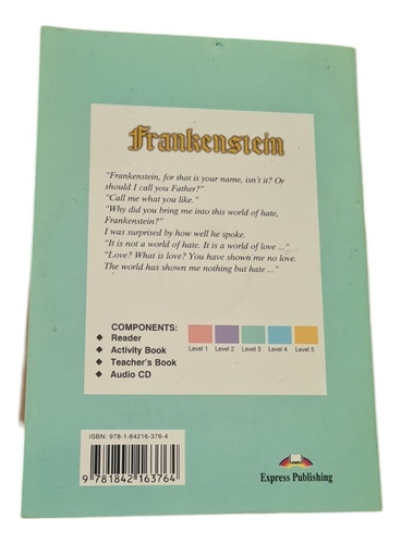 Frankenstein - Graded Reader Level 3 + Cd - Shelley Mary (Usado)