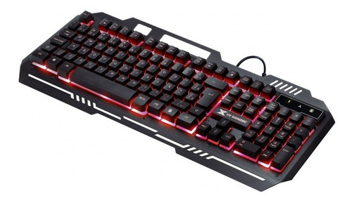 Imagem 4 de 5 de Teclado Gamer Shield Multimidia Led Metal Sensacao Mecanica