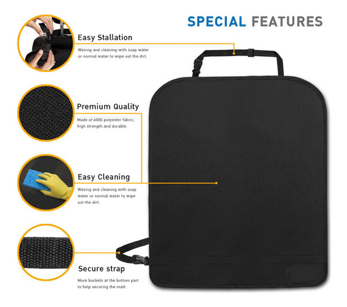 2 Protectores De Respaldo Para Asiento De Coche.
