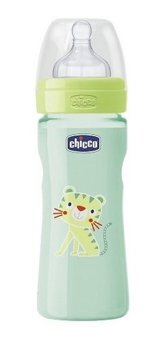 Mamadera Chicco Silicona 250ml + 2 Anti Colico Flujo Medio 