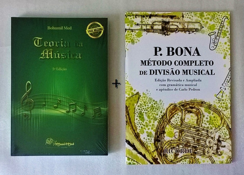 Kit Teoria Da Música Bohumil + Bona Método Divisão Musical