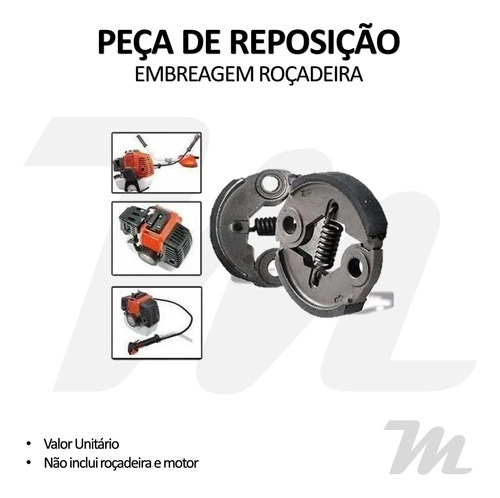 Embreagem Para Roçadeira Tekna Rl330 Rl430 Rl520