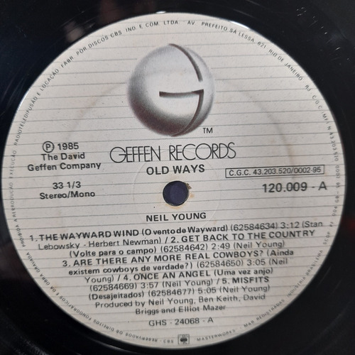 Imagem 5 de 6 de Vinil Lp Neil Young Old Ways Excelente Estado