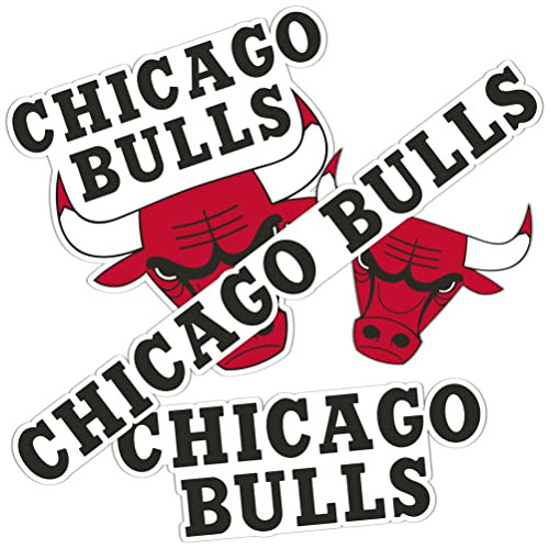 Calcomanía Licencia Oficial De Nba De Chicago Bulls, V...