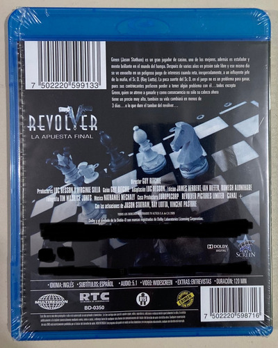 Película Bluray Revolver Jason Statham Nuevo Original Sellad