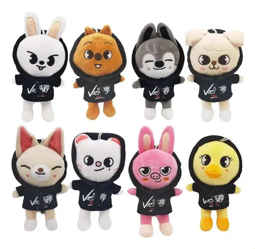 R Z Z Z Plush 2024 Street Kids Skzoo Stray Kids, 8 Peças Com
