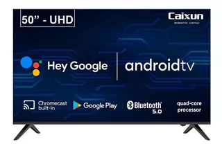 Smart TV portátil Caixun C50V1UA LED Android TV 4K 50" 100V/240V