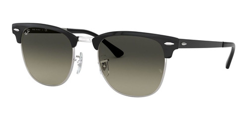 Lentes De Sol Ray-ban Clubmaster Metal - Gris 51mm