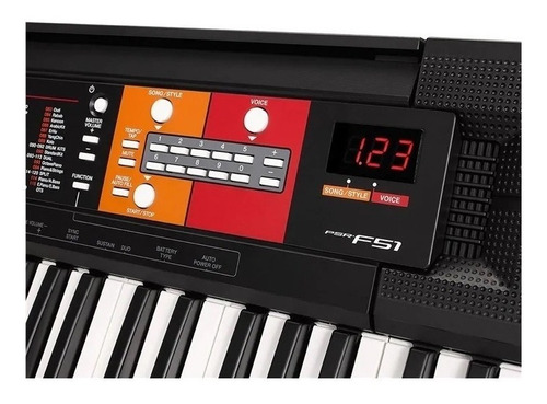 Imagen 3 de 4 de Teclado musical Yamaha PSR Series PSR-F51 61 teclas negro