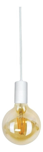 Lampara Colgante Con 7 Portalamparas Pvc Apto Led E27 Blanco