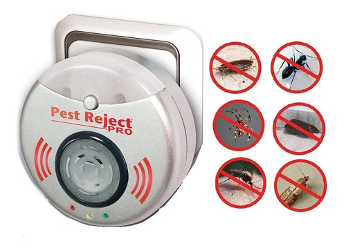 Repelente Ultrasonido Insectos Arañas Ratas Pests Pro 300m2